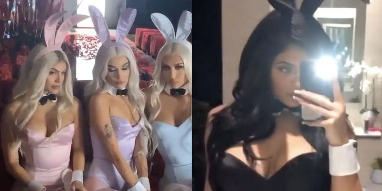 Kylie Jenner Menjadi Kelinci Seksi untuk Halloween Tahun Ini