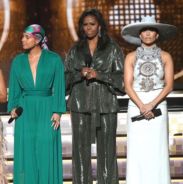 Momen Terharu Atas Kehadiran Michelle Obama di Grammy 2019