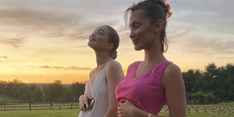 Foto Throwback Lucu Bella dan Gigi Hadid, Bandingkan Perut!