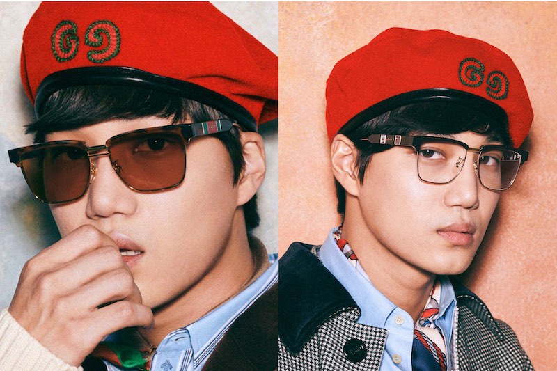 Perdana! Kai EXO Membintangi Kampanye Kacamata Gucci