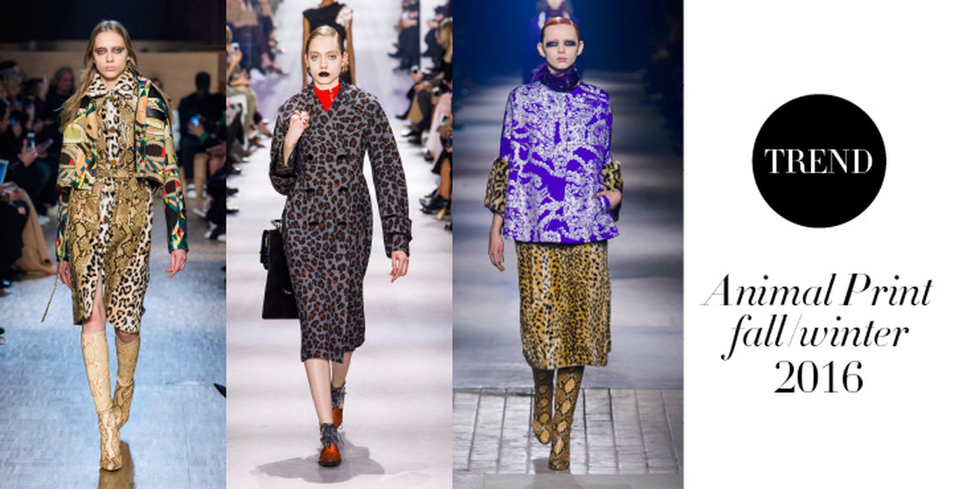 3 Aplikasi Tren Animal Print Fall/Winter 2016