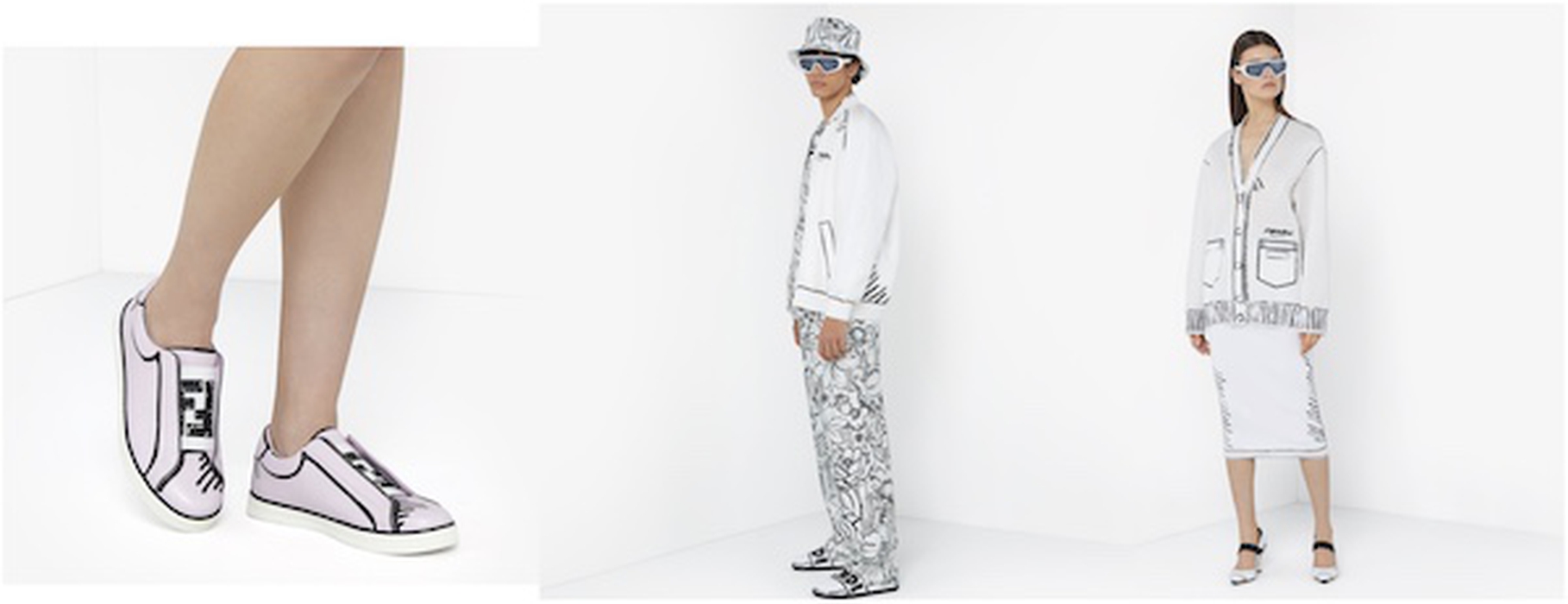 Grafik Vibran di Koleksi Pre-Fall 2020 Terbaru Fendi