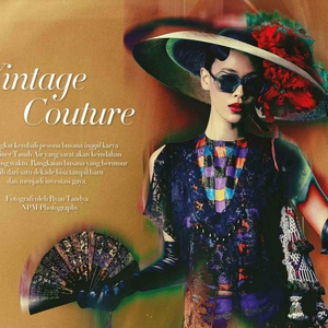 Fashion Spread Bertajuk Vintage Couture yang Memakai Koleksi Desainer Indonesia dari 10 Tahun Lalu