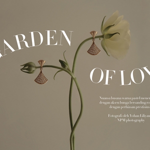 Fashion Spread Garden of Love: Keajaiban dari Paduan antara Busana Bernuansa Pastel Menerawang dan Koleksi Perhiasan Prestisius