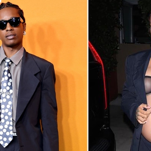 A$AP Rocky (Tampaknya) Meminjam  Dasi Polkadot Milik Rihanna untuk Penampilan Karpet Merah