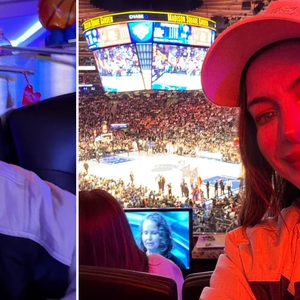 Anne Hathaway Membuka Musim NBA dengan Gaya Serba Knicks