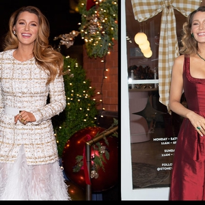 Blake Lively Kenakan Dua Busana yang Menyalurkan Nuansa Festive