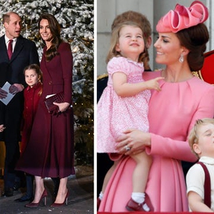 10 Momen Putri Kate dan Putri Charlotte Tampil Kompak dengan Busana Senada