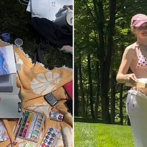 Gigi dan Bella Hadid Bagikan Cuplikan Acara Pool Party Sembari Melukis Bersama Antoni dan Teman-Temannya