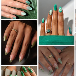 Manikur&nbsp;Matcha dan Ide Kuku Bernuansa Hijau Lainnya untuk Musim Semi 2026