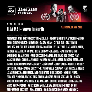 Event : Java Jazz Festival 2026 (LINE UP DAY 2)&nbsp;