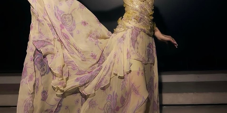 Ariana Grande Tampil ala Glinda dalam Gaun Vintage Elie Saab untuk Promo Wicked: For Good