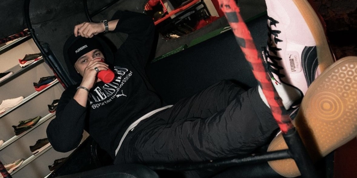 Tampilan Koleksi Sepatu Puma di Kaki Jefri Nichol