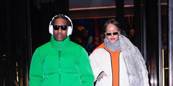 Rihanna dan A$AP Rocky Terus Mendobrak Gaya Musim Dingin