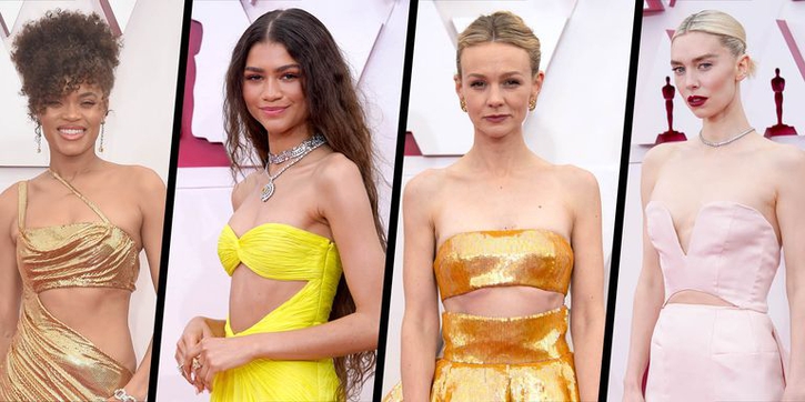 Model Gaun Cut-Out di Perut adalah Tren Tak Terduga dari Penampilan Karpet Merah Oscar 2021