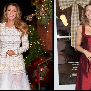 Blake Lively Kenakan Dua Busana yang Menyalurkan Nuansa Festive