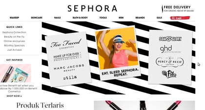 Menyambut Toko Online Sephora di Indonesia