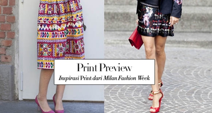 Inspirasi Print Dari Gelaran Milan Fashion Week