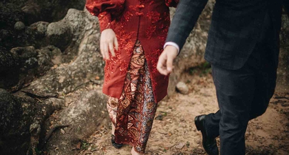 Inspirasi Foto Pre-Wedding Outdoor dengan Kebaya