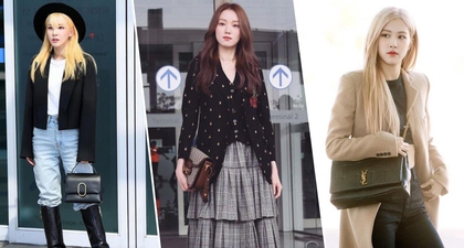 Foto Airport Fashion Selebriti Korea Sebelum ke Fashion Week