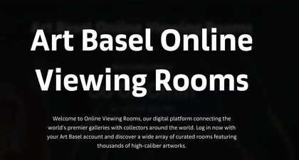 Art Basel 2020 Dilangsungkan Melalui 'Online Viewing Rooms'