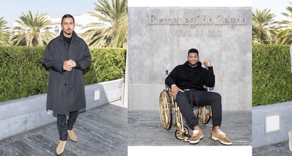 Michael B. Jordan di Acara Fear of God x Ermenegildo Zegna