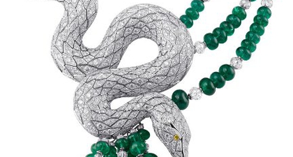 Aksesori Ular Bertahta Permata