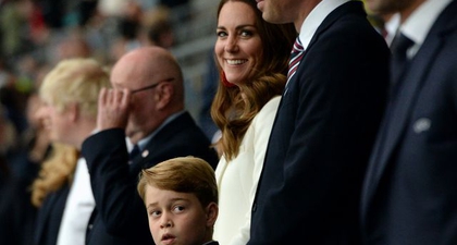 Pangeran George Terlihat Bersama Pangeran William dan Kate Middleton di Final Piala Eropa Semalam