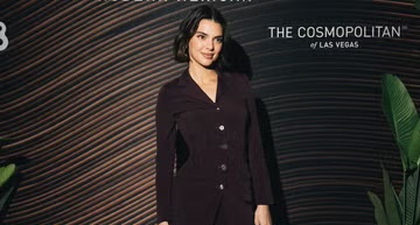 Kendall Jenner Tampil Stylish dengan Set Coklat Mikro untuk Musim Semi