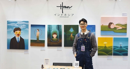 Han Chandra Pamerkan 10 Karya Lukis di Pameran Seni Osaka, Jepang