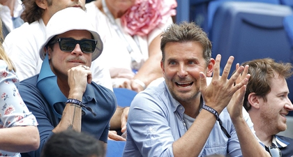 Kebersamaan Brad Pitt dan Bradley Cooper di US Open!