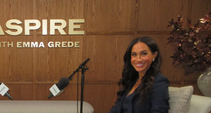 Duchess Meghan Tampil dengan Setelan dari Ralph Lauren untuk Wawancara Podcast Terbarunya