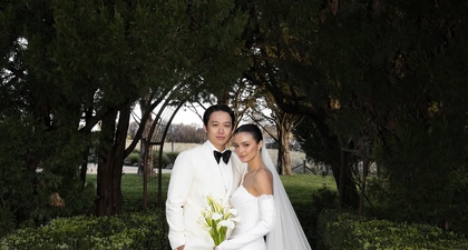 Amanda Rawles Curi Perhatian dalam Gaun Pernikahan Elegan Rancangan Hian Tjen