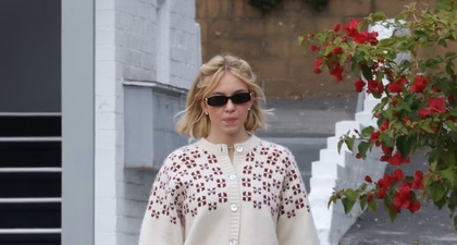 Sydney Sweeney Memberi Sentuhan Retro pada Gaya Bob Barunya dan Sweater Favorit Khas Musim Gugur