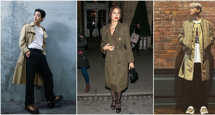 Irina Shayk, Dua Lipa, Baekhyun EXO, hingga Song Weilong Kenakan Trench Coat Rilisan Burberry yang Ikonis