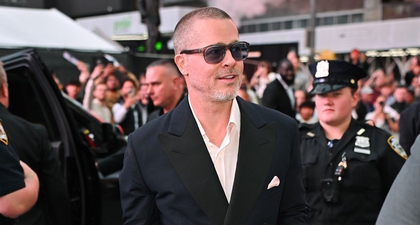 Brad Pitt Tampil Stylish dalam Setelan Berwarna Navy di Penayangan Perdana Film F1