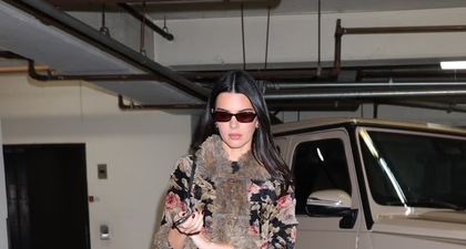 Kendall Jenner Padukan Jaket Duffle Vintage dengan Jeans untuk Sushi Date Bersama Kylie