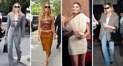 Margot Robbie Pamerkan Gaya Versatile Lewat Lima Tampilan dalam Satu Hari