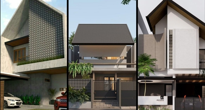 10 Inspirasi Desain Rumah 2 Lantai Minimalis Modern Elegan