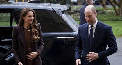 Putri Kate Tampil Elegan dalam Gaun Midi Cokelat dari Runway