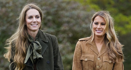 Kate Middleton dan Melania Trump Kompak dalam Nuansa Warna Earthy