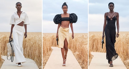 Presentasi Fashion di Tengah Hamparan Barley oleh Jacquemus