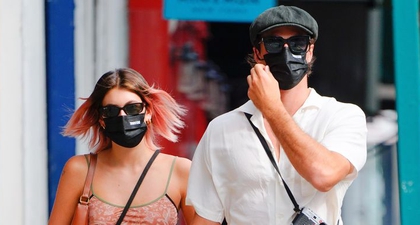 Kaia Gerber Pakai Gaun Peach Saat Pergi Kencan dengan Jacob