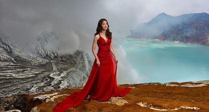 Aktris Korea Lee Si Young Bertualang di Gunung Ijen