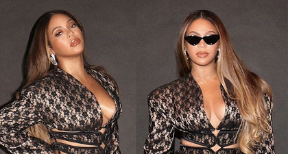 Beyoncé Kenakan Jaket Seksi dan Rok Mini Berbahan Renda