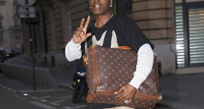 A$AP Rocky Tampil Mewah dengan Gaya Street Style Paris dan Tas Louis Vuitton Super Besar