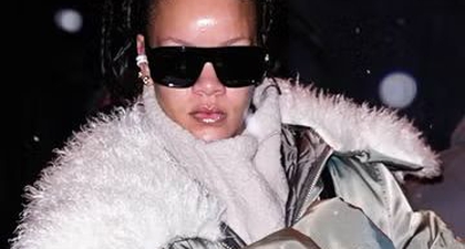 Jaket Aviator Bulu Palsu Rihanna Membuat Penampilannya di Tengah Badai Salju Terlihat Sangat Chic