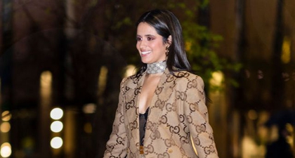 Camila Cabello Kenakan Lingerie Sheer yang Dipadu dengan Celana Pendek &amp; Blazer dari Gucci