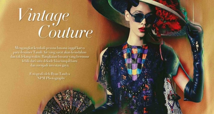 Fashion Spread Bertajuk Vintage Couture yang Memakai Koleksi Desainer Indonesia dari 10 Tahun Lalu