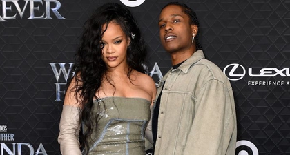 Rihanna dan A$AP Rocky Mengenakan Busana Serasi untuk Pemutaran Perdana Film Wakanda Forever